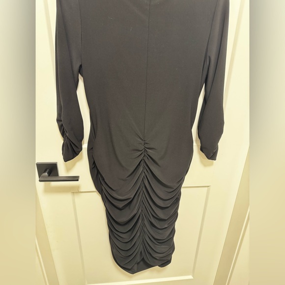 Joseph Ribkoff Dress Black ruched Women’s Size 10 - Picture 3 of 5